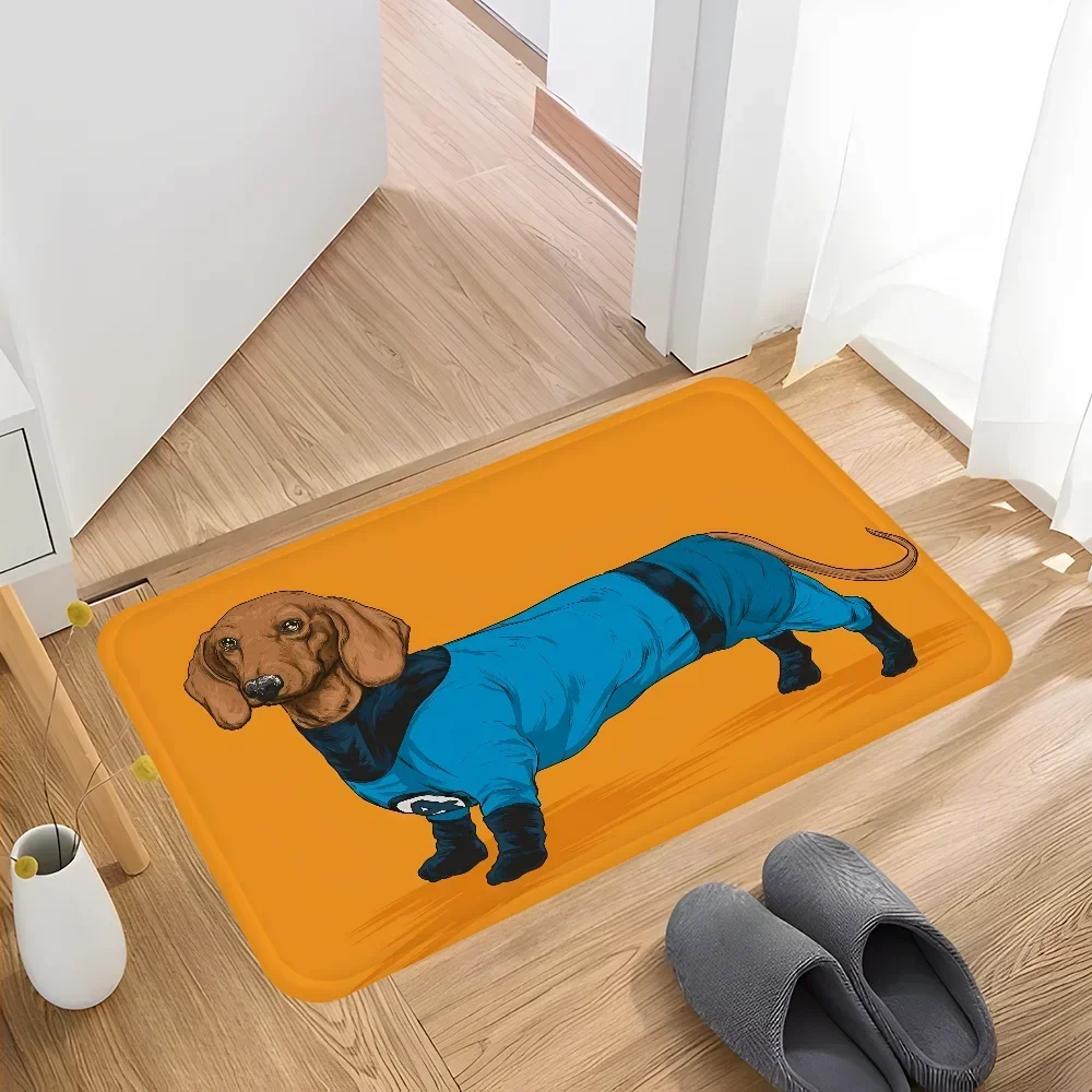 Dachshunds Floor Carpet Nordic Style Home Doormat Bathroom-Toilet Mats Bedroom Bedside Mats