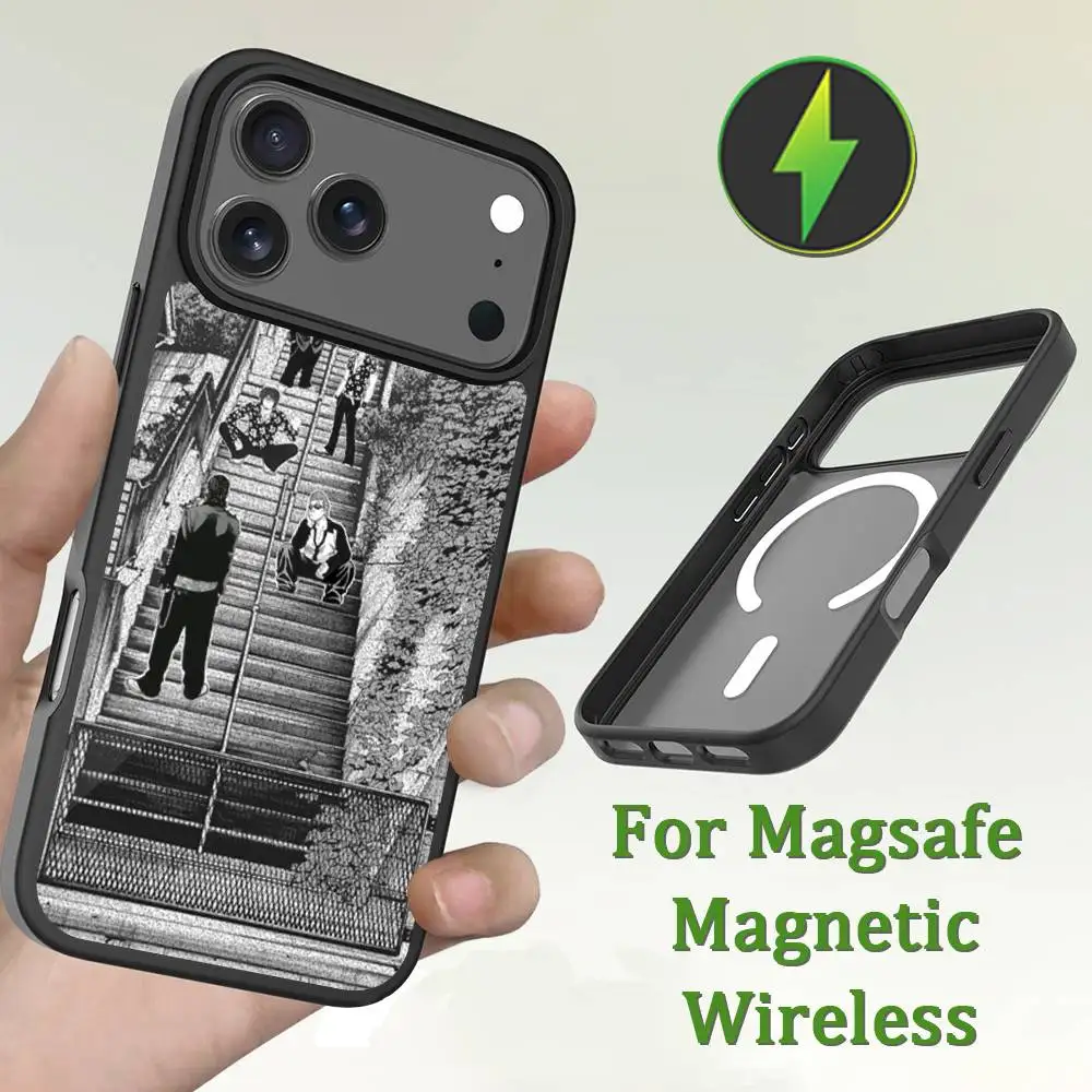 حافظة هاتف W-Worst C-Crows Z-Zero 1 لهاتف iPhone 13,12,11,16,15,17,14,Pro,Max,Plus,Mini,Magsafe,شحن لاسلكي مغناطيسي #6