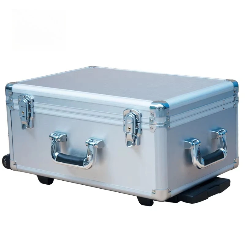 Aluminum Flight Case with Shockproof Lining Anti-Moisture & Durable Trolley Case