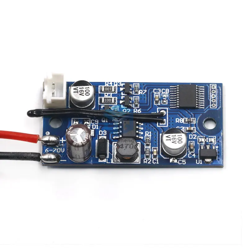 DC 6-70V Cooling fan Intelligent temperature control module Chassis cooling Motor Speed Controller For Computer PC