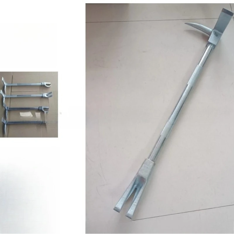 Image of Halligan-Brechstange, Nagelentferner, Brechstange aus Stahl, Holzkiste & Reifenentfernungswerkzeug
