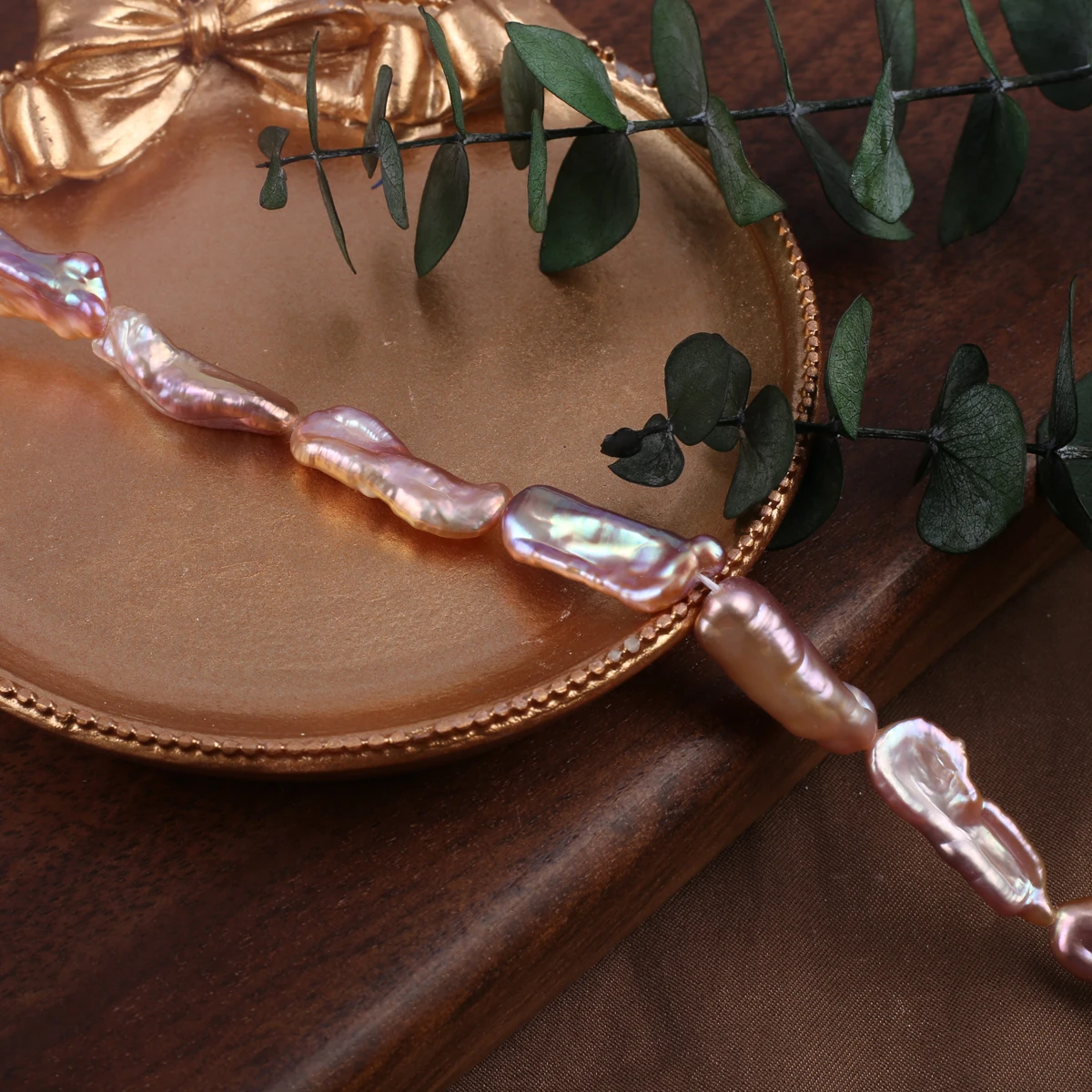 Natural Freshwater Pearl Beads Beaded Irregular Long Purple Baroque Pearl Loose Spacer Beads For Jewelry Making DIY Necklaces