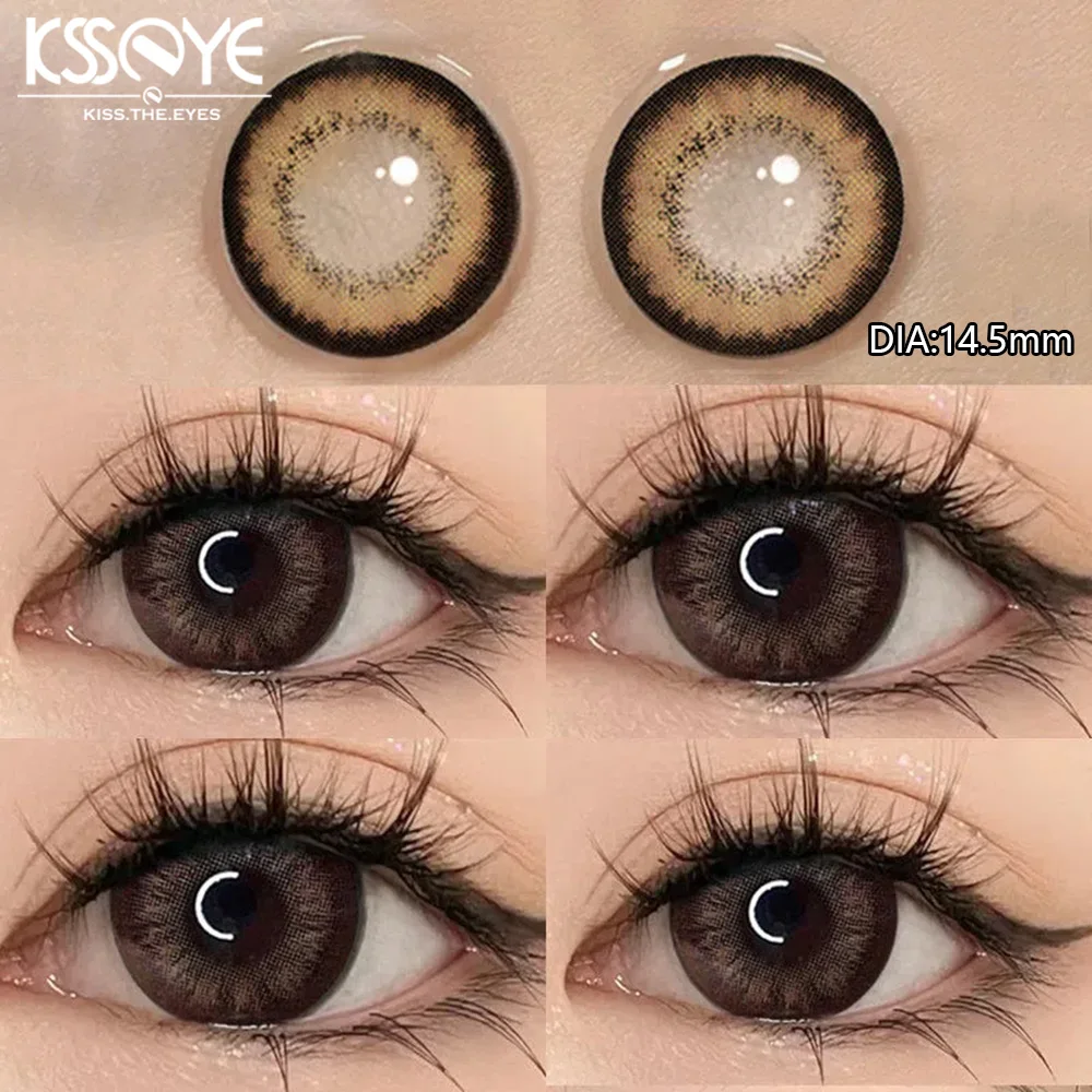 המגמות החדשות בפניות צבעוניות: KSSEYE 2pcs Yearly Natural Contact Lenses עם דיאופטרים – סקירה מדויקת וניסיון אמיתי