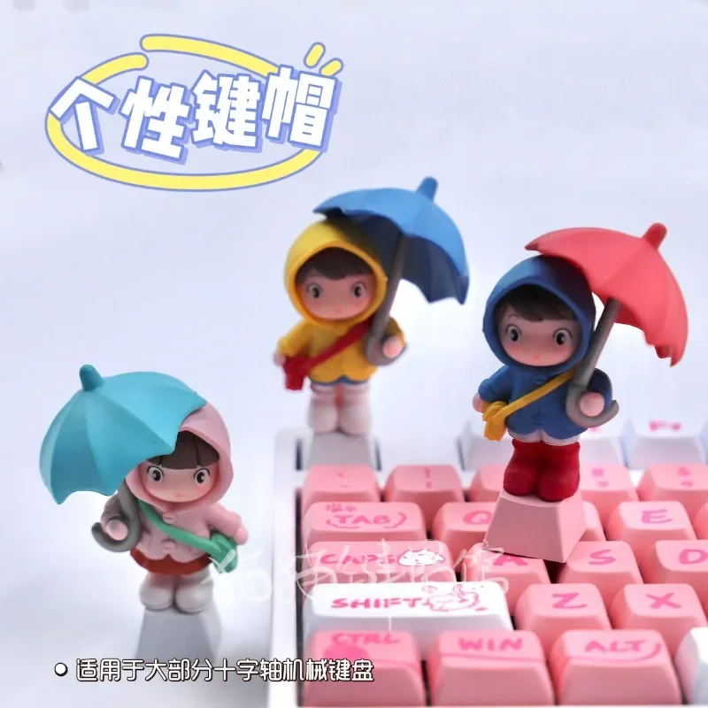 

Miniso Cinnamon Cartoon Personalized Keycap Girl Cute Three-dimensional Keycap Cross-axis Mechanical Keyboard Universal Creative