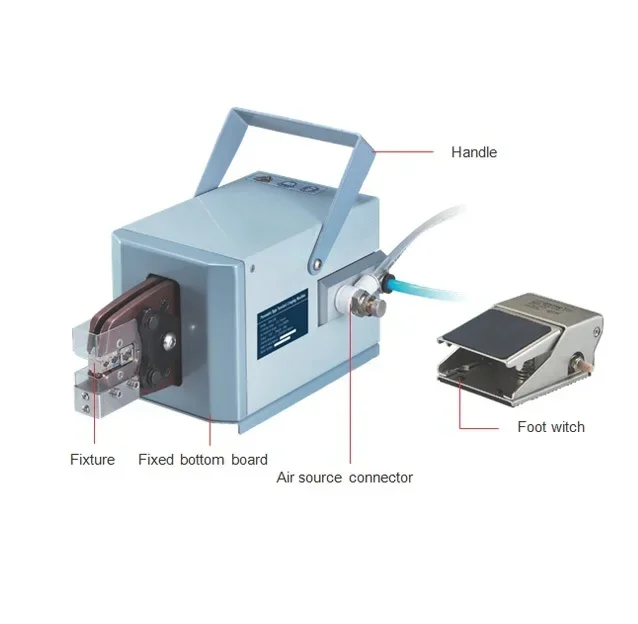 

HC-02 cable manufacturing equipment/pneumatic crimp tool terminal crimping machine