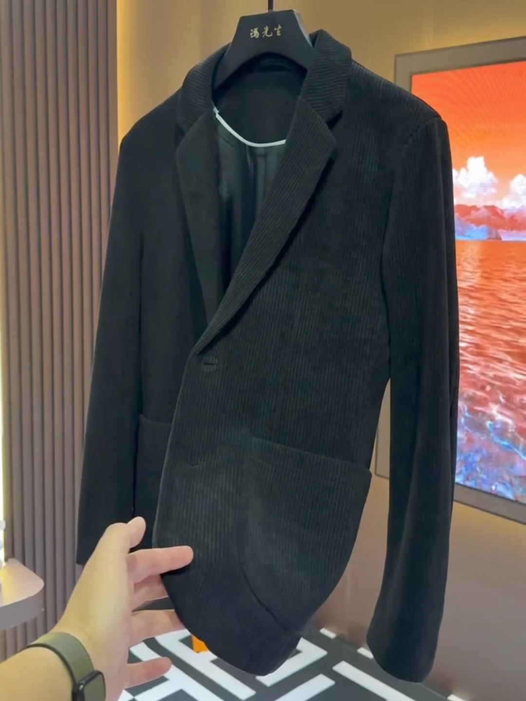 

Новый мужской повседневный вельветовый пиджак: модный деловой костюм для осени, качественный, элегантный, приталенный, с длинными рукавами и декоративными пуговицами