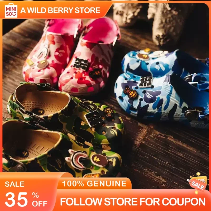 

2025 New Summer Bepu Series Hole Sandals Printed Soft Sole Casual Beach Shoes Fashion Versatile For Men Women