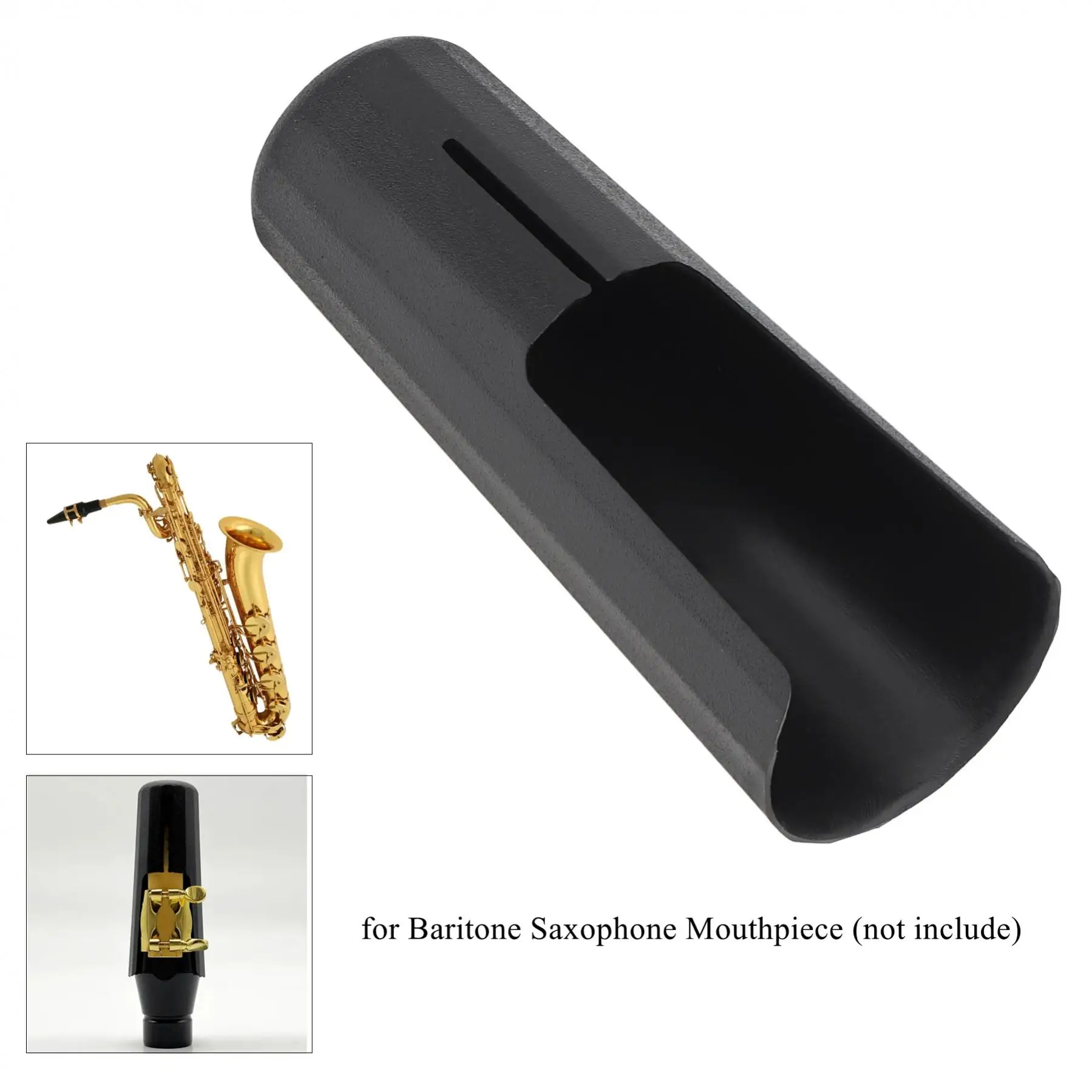 ABS bE Baritone Saxophone Mouthpiece Cap Sax Mouthpiece Plastic Protective Cap Woodwind Instrument Accessories