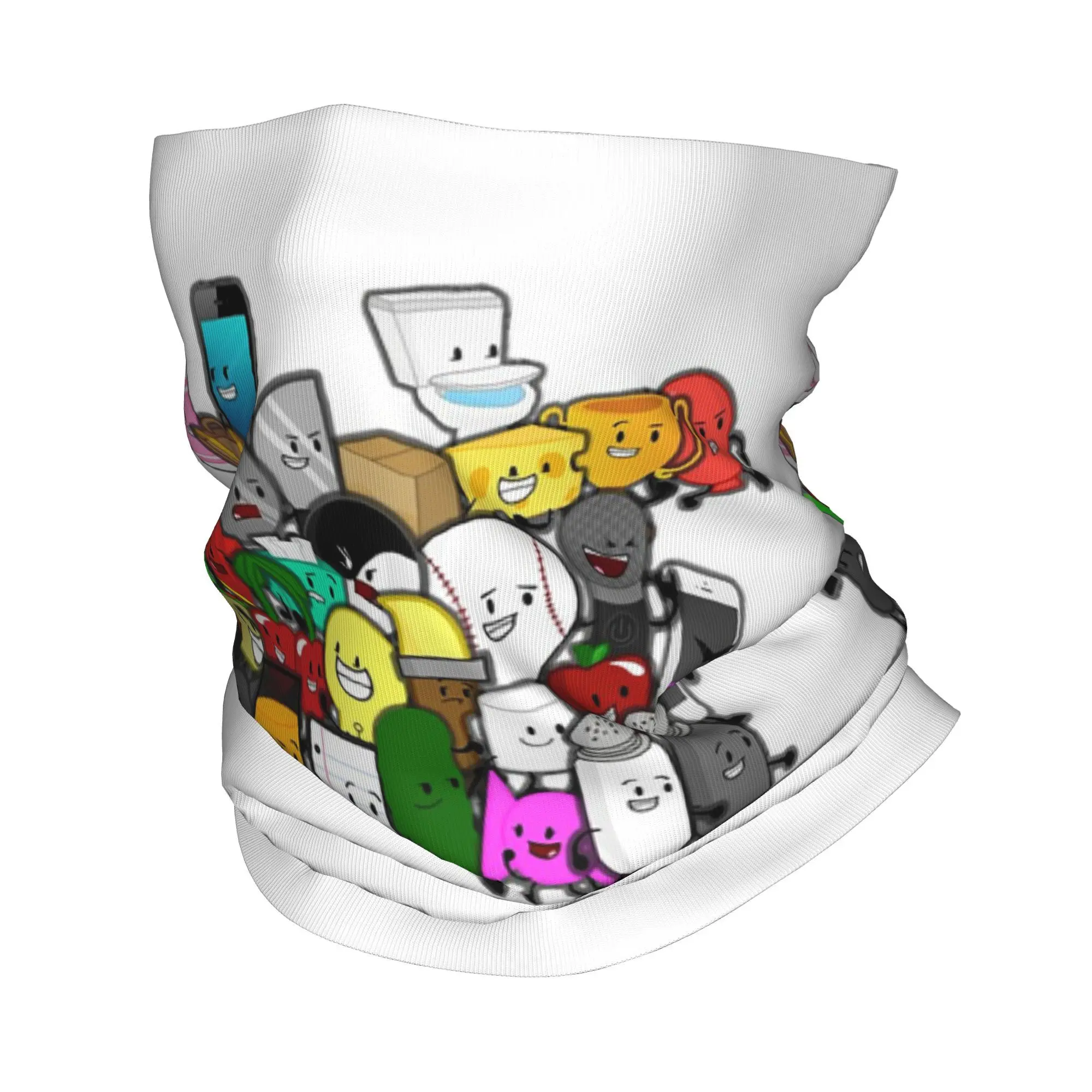 

BFDI анимация безумие бандана на шею с принтом, маска, шарф, многофункциональный головной убор для верховой езды для мужчин, женщин, взрослых, ветрозащитный