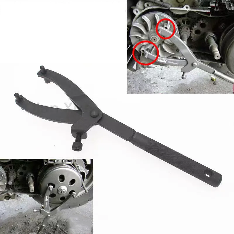 New Universal Motorcycle Drive Face Stator Rotor Holder Pulling Clutch Tool Wrench Spanner Rollers Variator Replacement