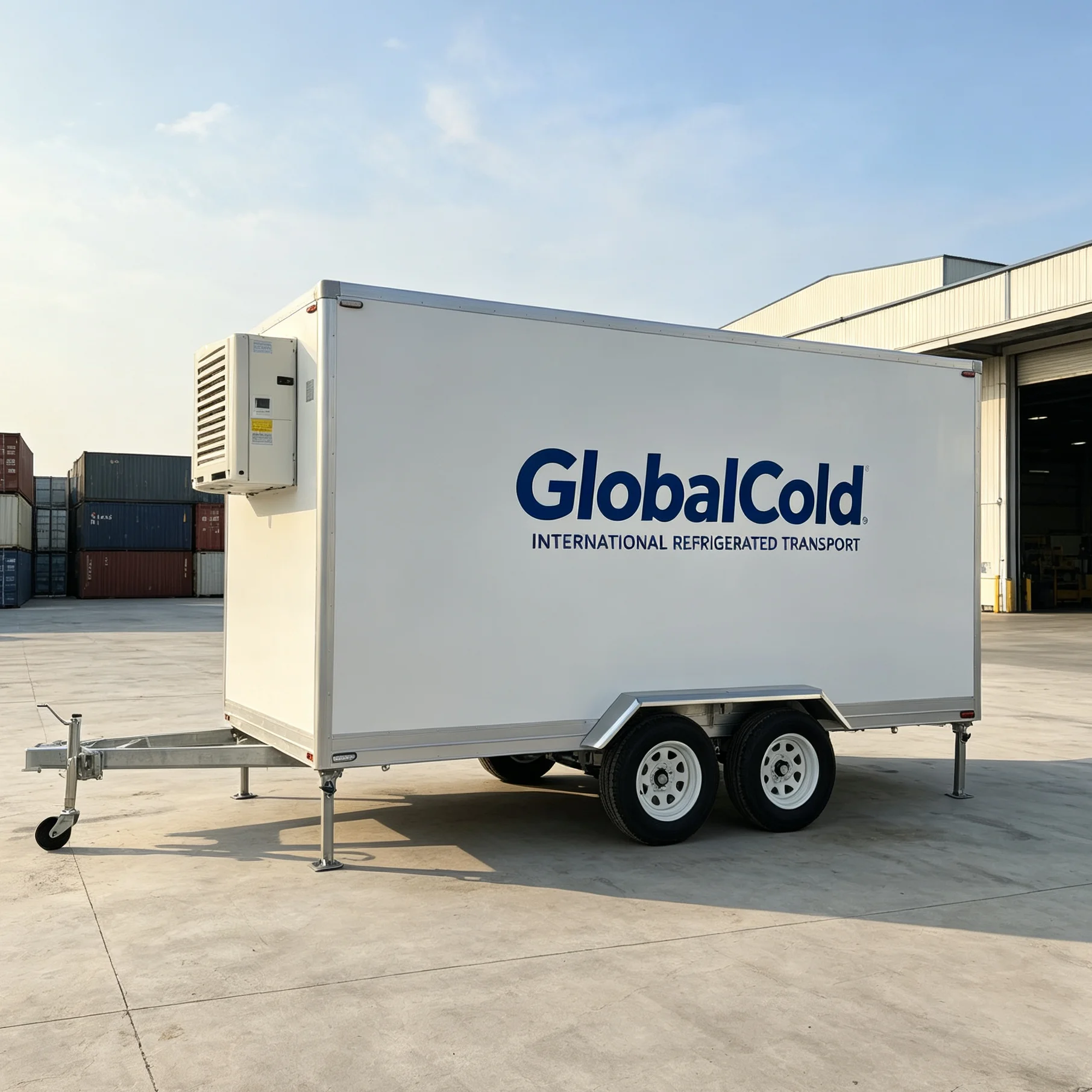 3m Mobile Refrigerated Trailer 0℃ to -18℃ Freezer Trailer 110V 60Hz Wiring Detachable Cold Room for USA Market