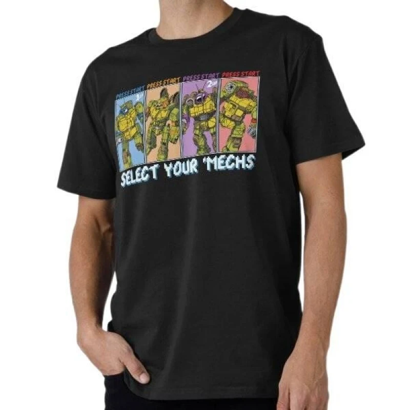 

Select Your 'Mechs Mechwarrior MWO Mech Combat RPG Gift t shirt for gamer Battletech Graphic clothes Short sleeve All size tops