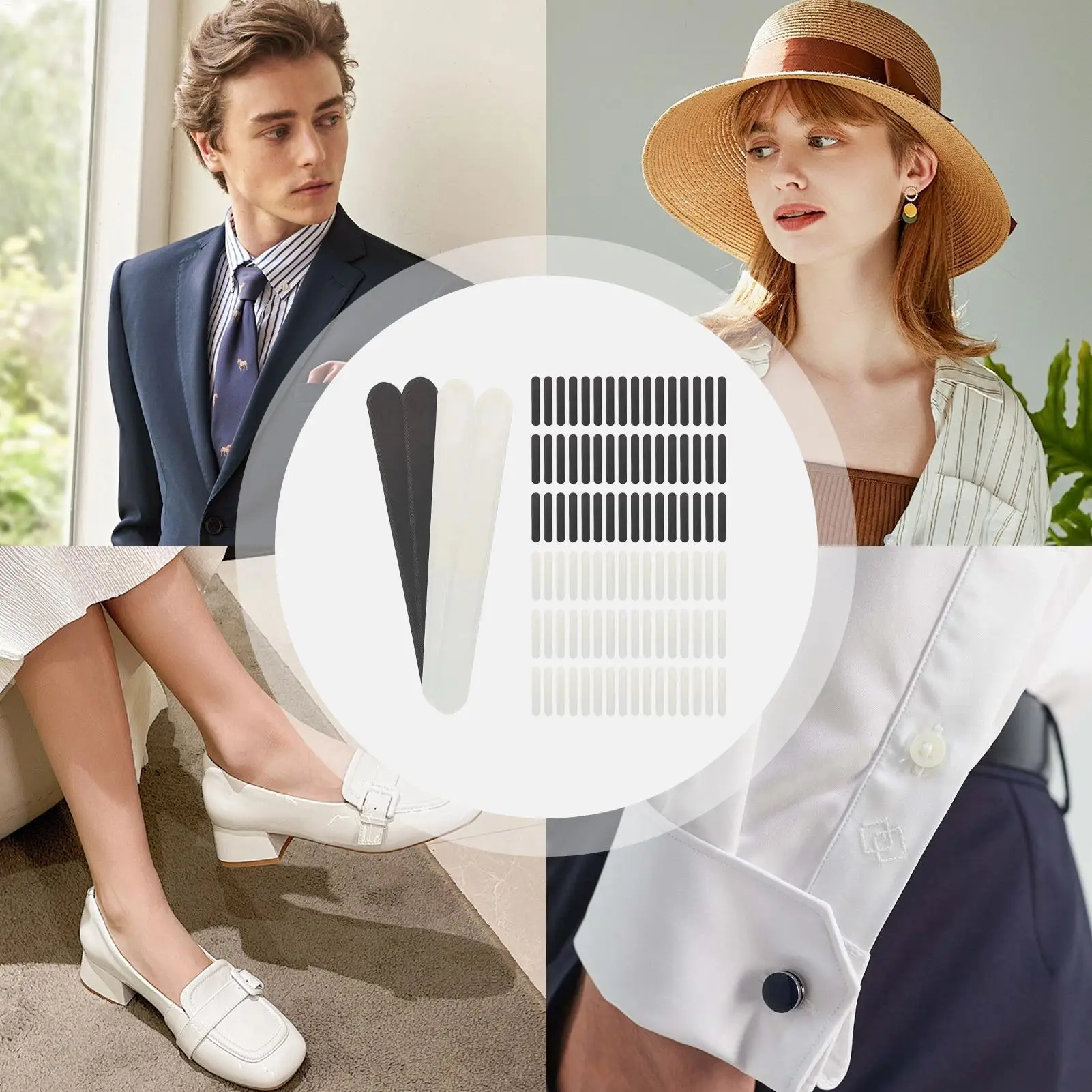 Sweat Guard For Hats 100 Pieces Absorbing Pad Hat Insert Pad Protector For Gardening Picnics Camping Trips Hiking Trails Yoga