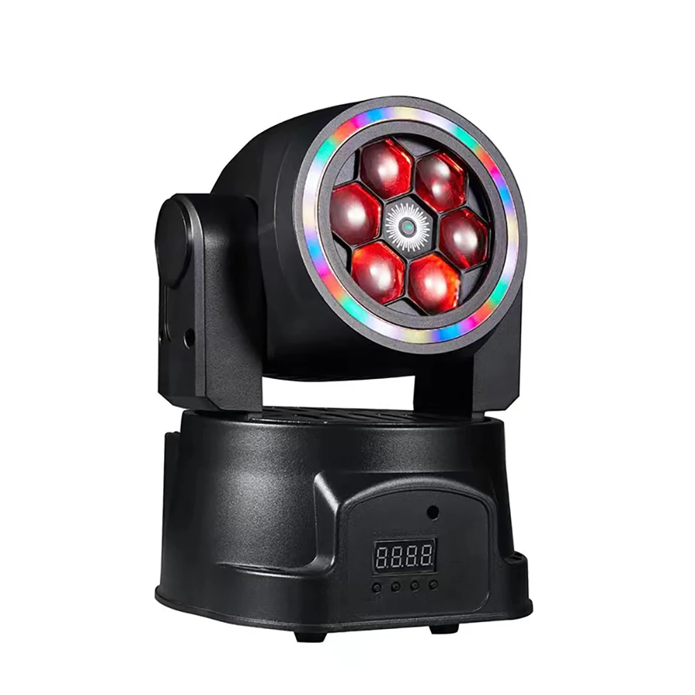 70 Вт 6RGBW 4IN1 Светодиодный красный лазерный проектор DMX512 с 20-светодиодной лентой DJ Dsico Lights Strobe Beam DMX Party Stage Lighting Effect xms