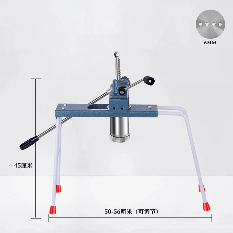 Hand-Cranked Home Dumpling Maker Upgraded Quiet Dough Extruder Stainless Steel Dough Roller Commercial Bubble Tea Pearl/Taro Bal