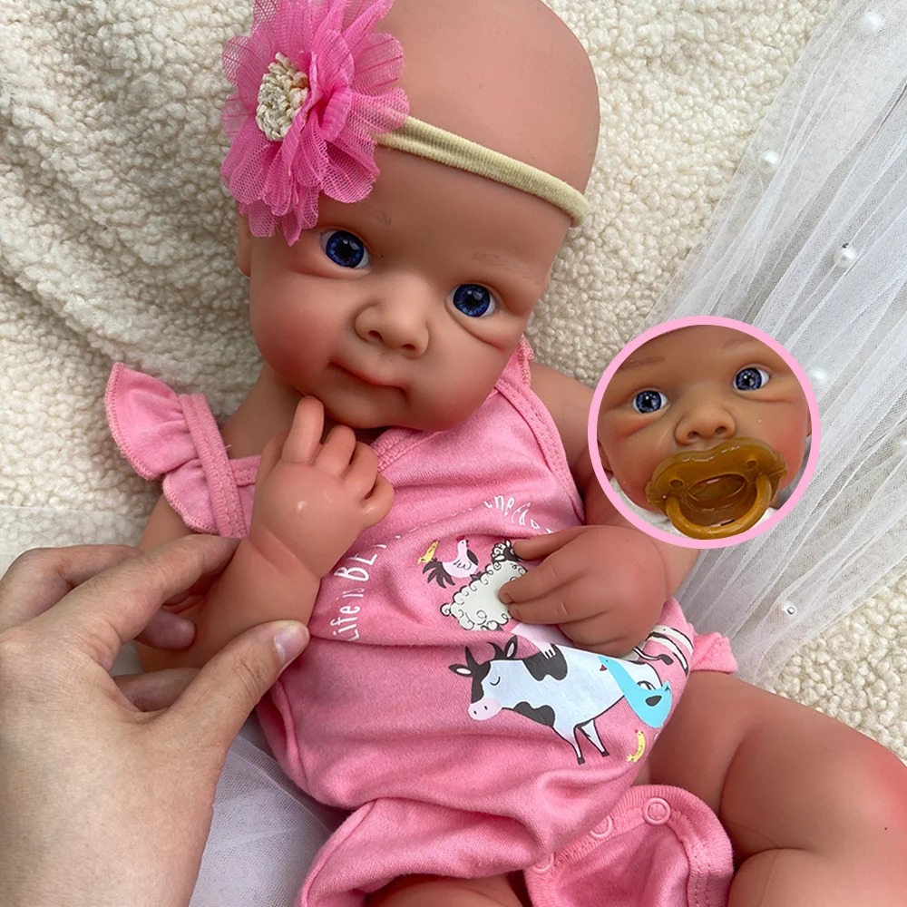 

Открытый рот 21 "силиконовая кукла реборн Bettie моющаяся ручная роспись реборн для маленьких девочек мягкая кукла для рождественского подарка