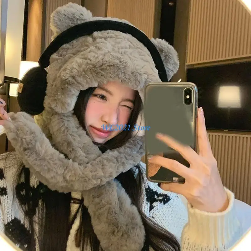 G5GC الدب نمط قبعة الكبار لينة أفخم قبعة رشاقته الإناث قبعة تنوعا قبعة أنيقة #4