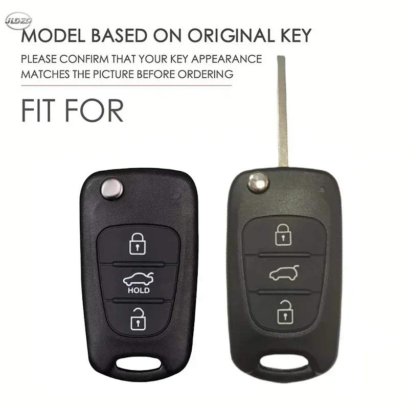 Carbon Car Key Case Cover For Hyundai i20 i30 ix20 ix25 ix35 Elantra Accent KIA Sportage Rio 3 Soul Optima Ceed Pro K5 K2 Pride view 2