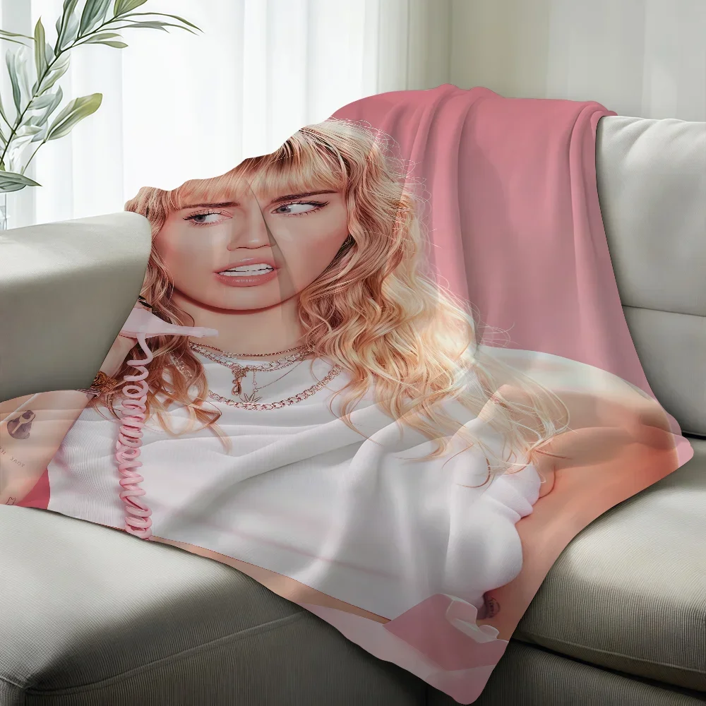Singer M-Miley C-Cyrus Something Radical Blanket Suitable For Sofas Beds Offices Cars Outdoor Travel