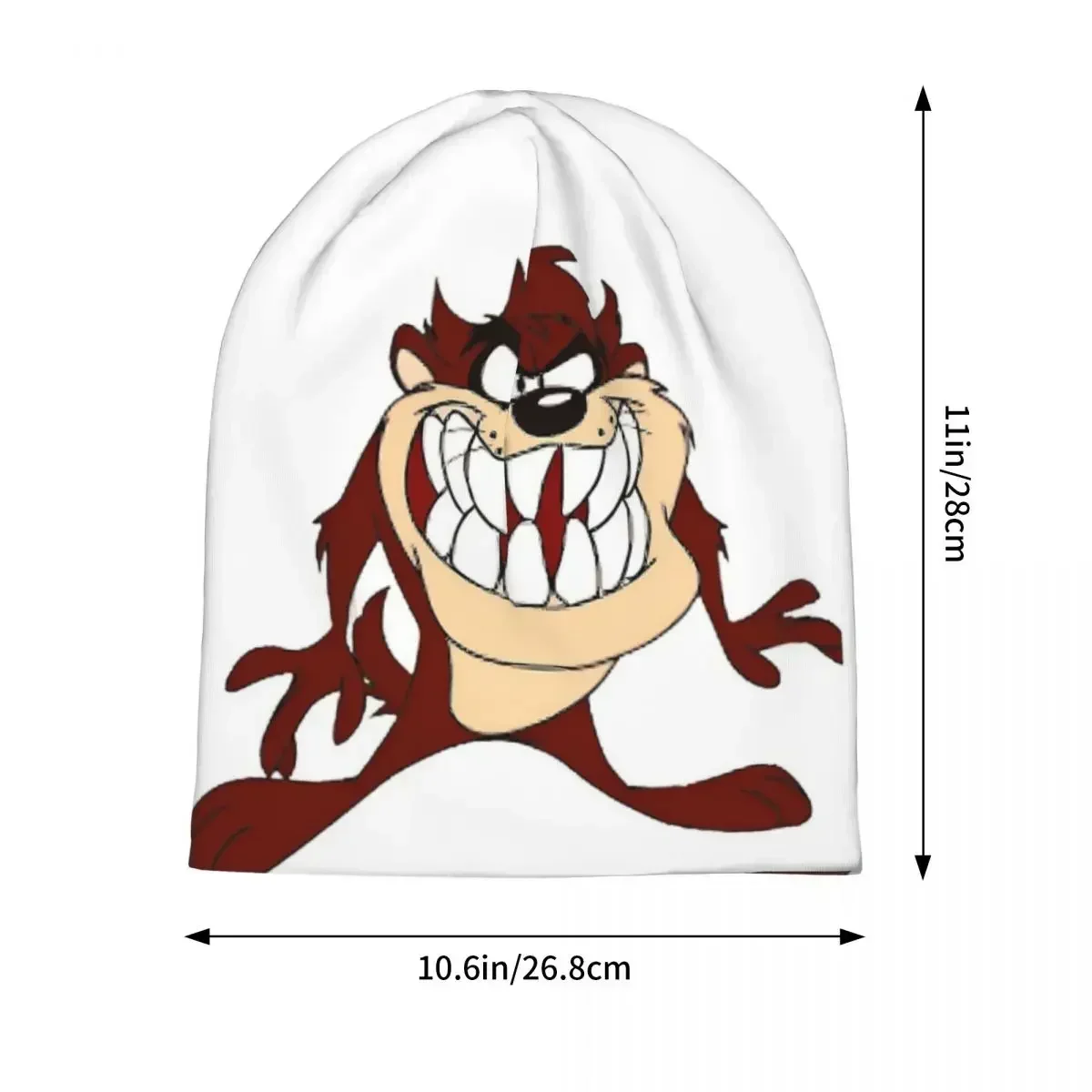 Cartoon Tasmanian Devil Comic Warm Knitted Cap Hip Hop Bonnet Hat Autumn Winter Outdoor Beanies Hats for Men Women Adult