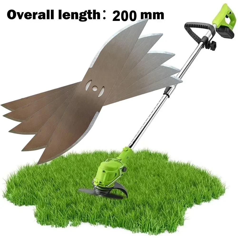 1pc 200mm Metal Grass Trimmer Saw Blades Lawn Mower Fittings Replacement Garden Power Tool String Trimmer Head Blades