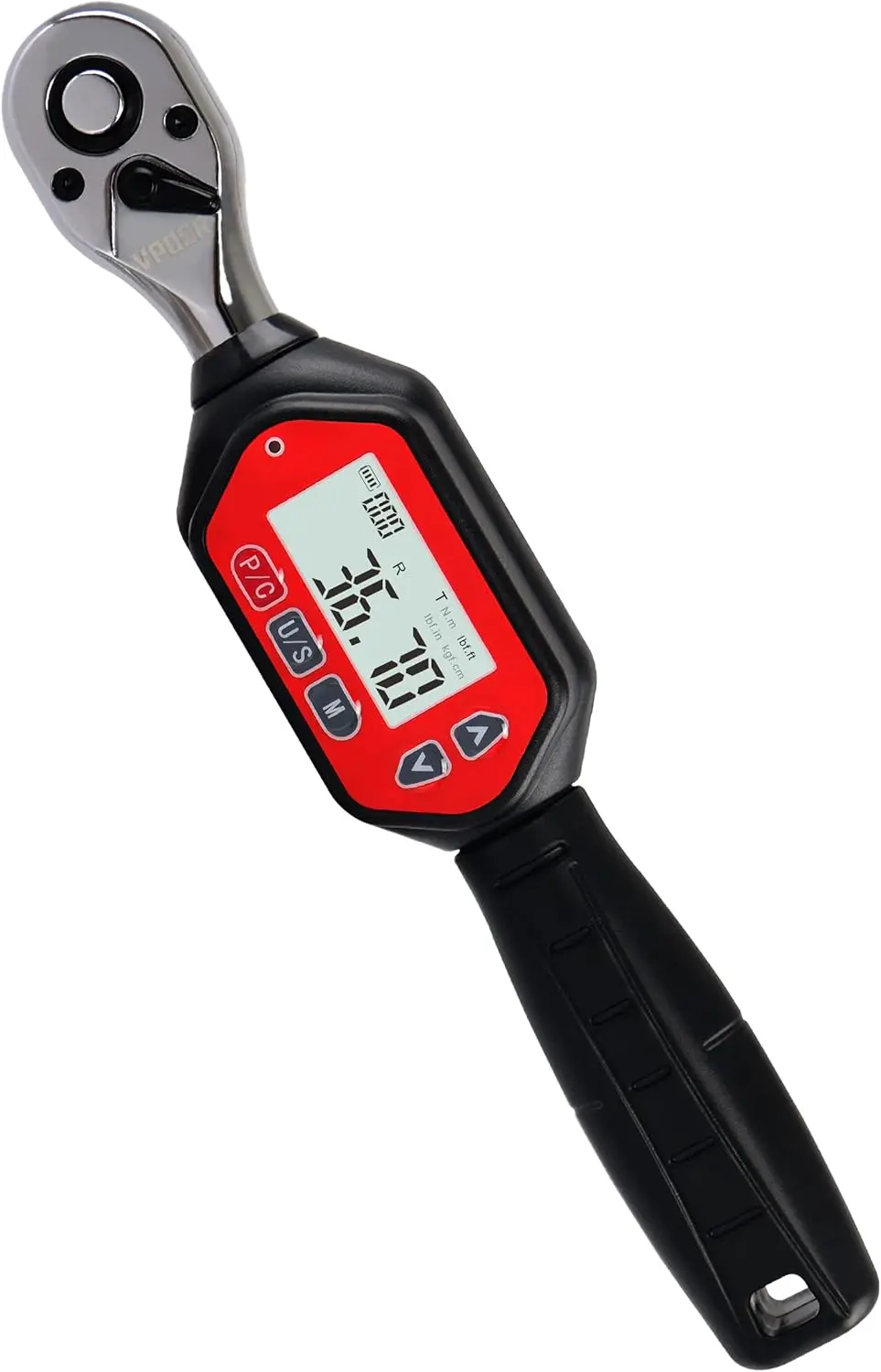 مفتاح عزم الدوران الرقمي الدقيق، نطاق 1.8-60 نيوتن متر مع محرك 3/8 بوصة للتثبيت الدقيق