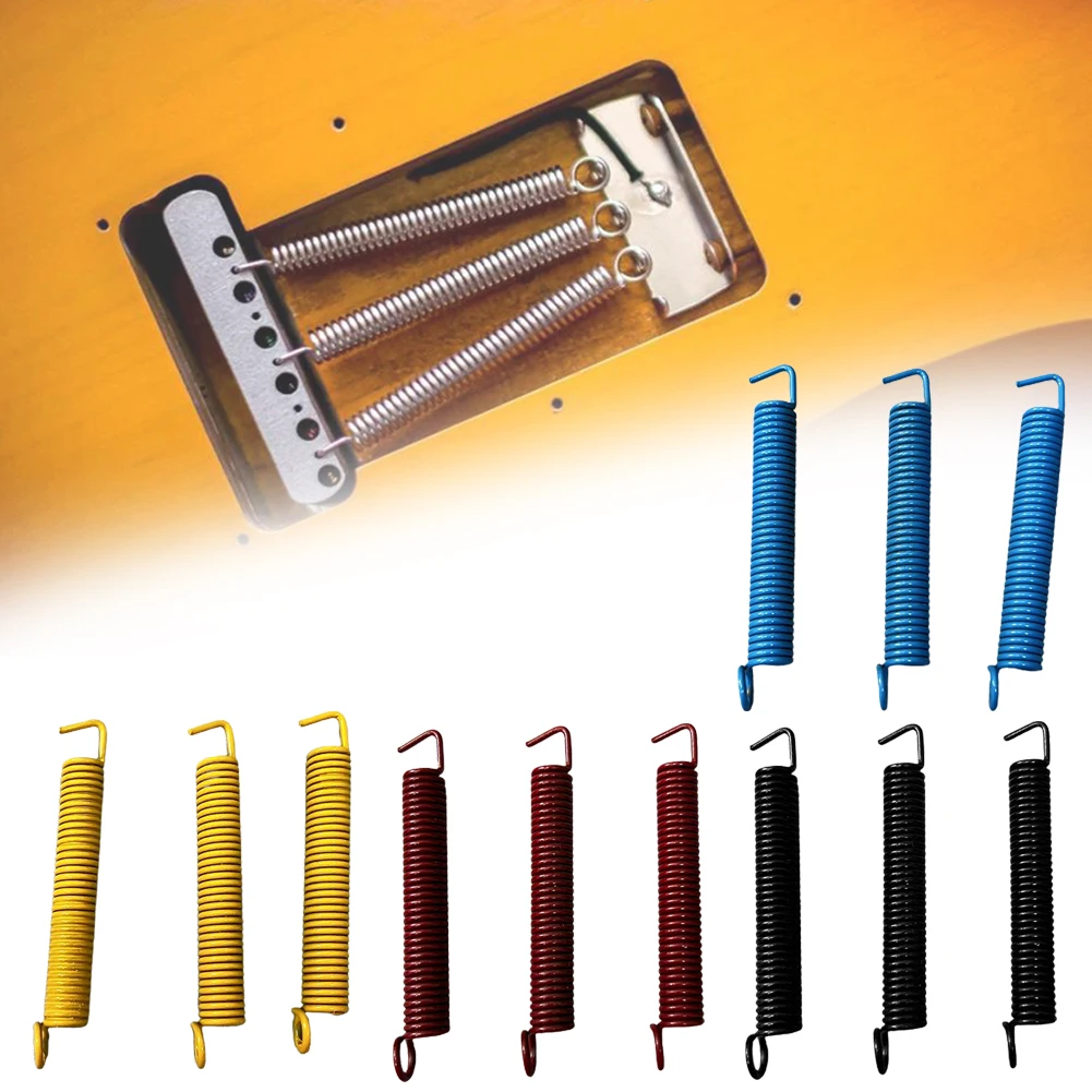 3 adet/grup elektro gitar Tremolo köprü Springs Floyd Rose gitar parçaları kolu bahar aksesuarları için 6.8x0.85cm yüksek kalite