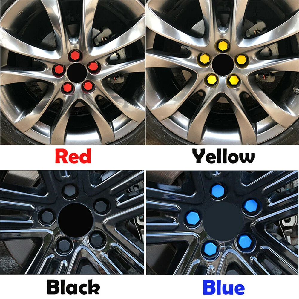 Protector Bolt Cap Dust Cover 19mm 2022 20pcs Car Wheel Nut Lug Hub Covers Rubber Silicone New Practical Hot Sale