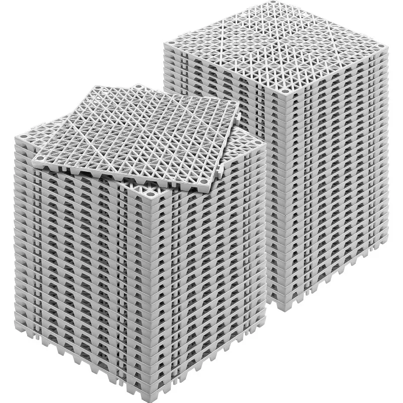 

VEVOR Interlocking Tile 55PCS Blue,Drainage Tiles12"x12"Splicing,Soft PVC Interlock Drainage Floor Tiles,Non-Slip Drainage Holes
