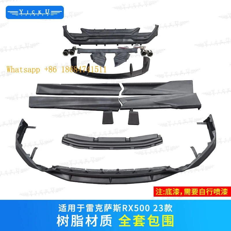 Style FRP Front Splitter Rear Lip Top Spoiler Body Kit RX350 RX500 2023-2025