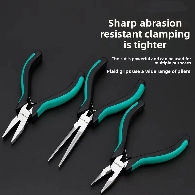 8-piece set 5 inch Curved Nose Pliers, Oblique Mouth Pliers, Hand Pliers Set Handmade bead DIY jewelry pliers