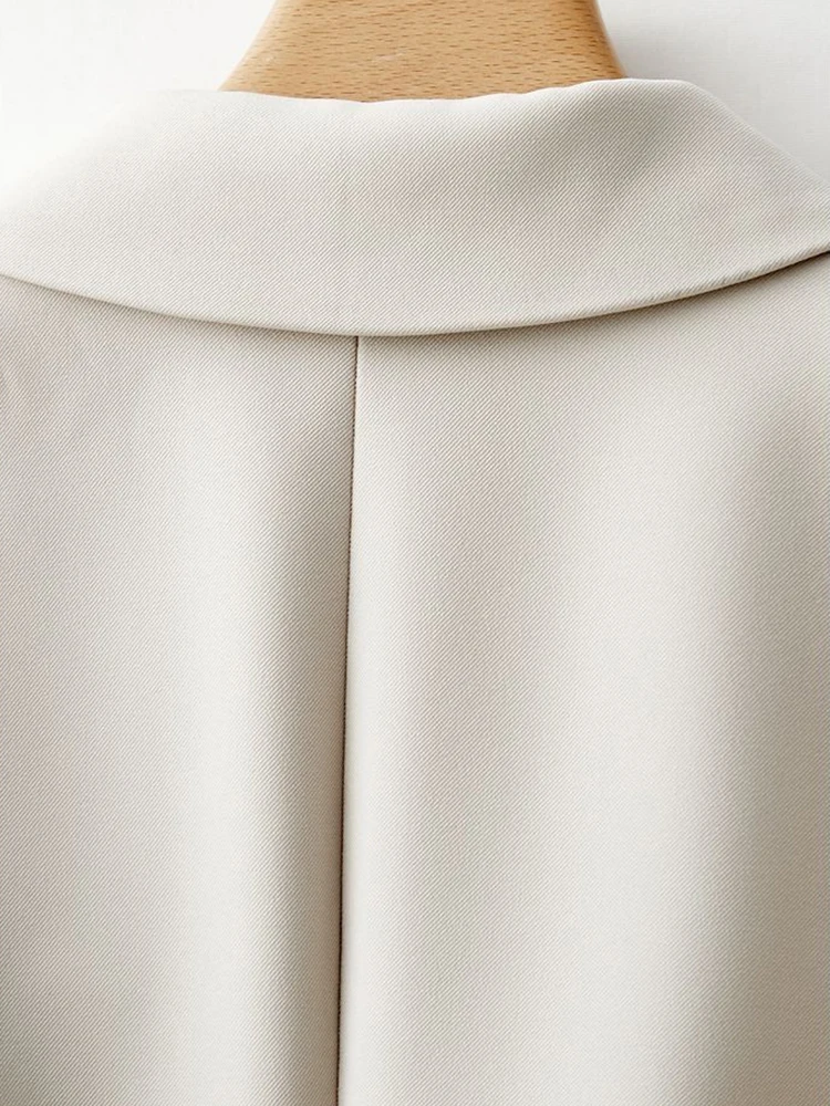 패션 여성 정장 재킷 솔리드 컬러 긴 소매 코트 스트라이프 패치워크 커프스 가을 겨울 우아한 출퇴근용 아우터웨어