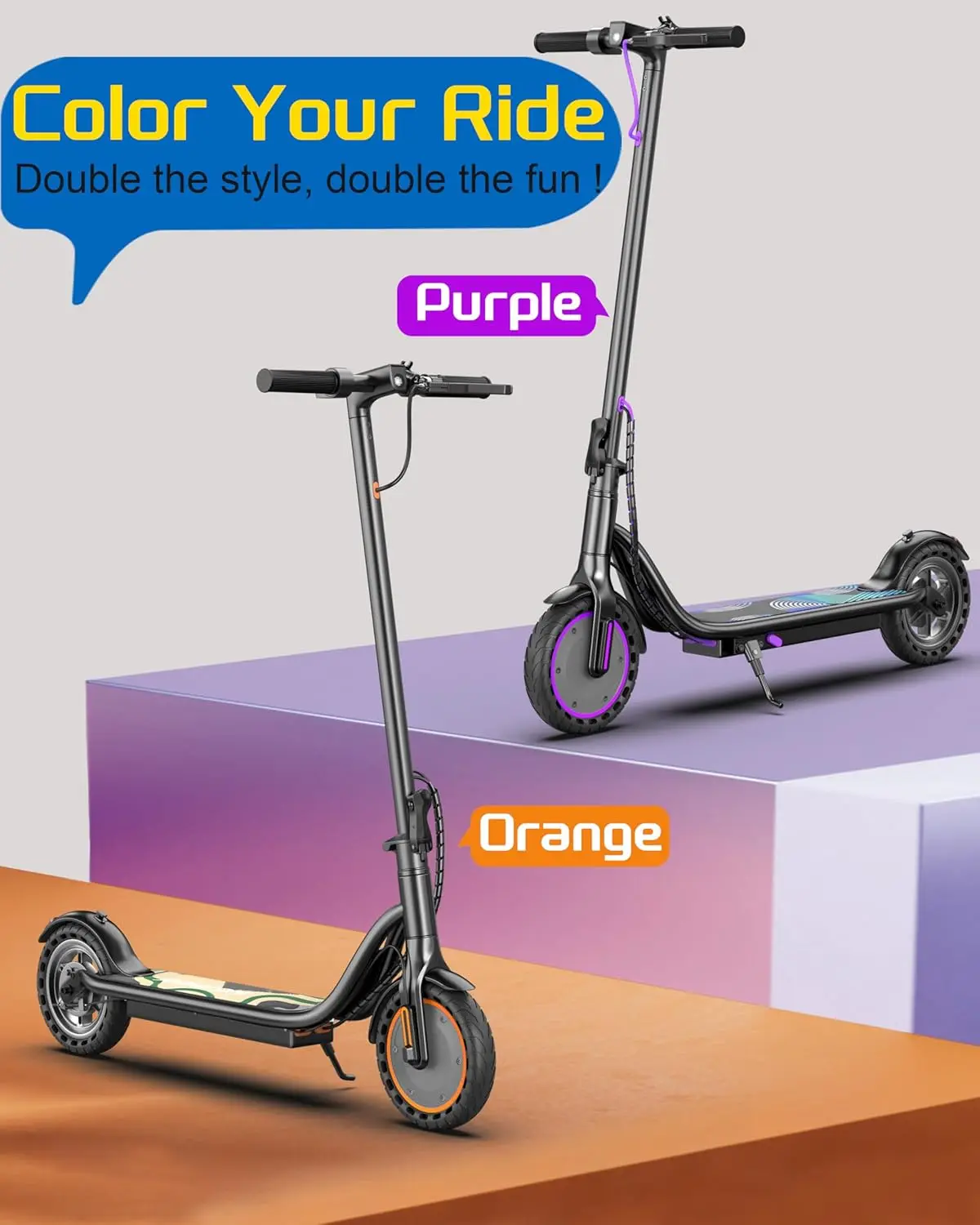 Sigravy Electric Scooter for Kids,Teens,Teenager, Students, Foldable Commuter E Scooter for Teens, 350W Motor, 19 MPH, Up to 26 Miles Range, 8.5" Solid Tires, Cruise Control, 19MPH Max Speed, LED Display,APP Control view 6