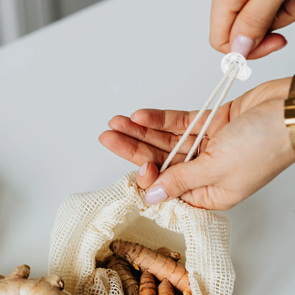 

25Pcs Spring Cord Locks Plastic Transparent Adjustable Drawstring Stopper Toggle Fastener for Pants Coats Mask Lanyards Shoelace