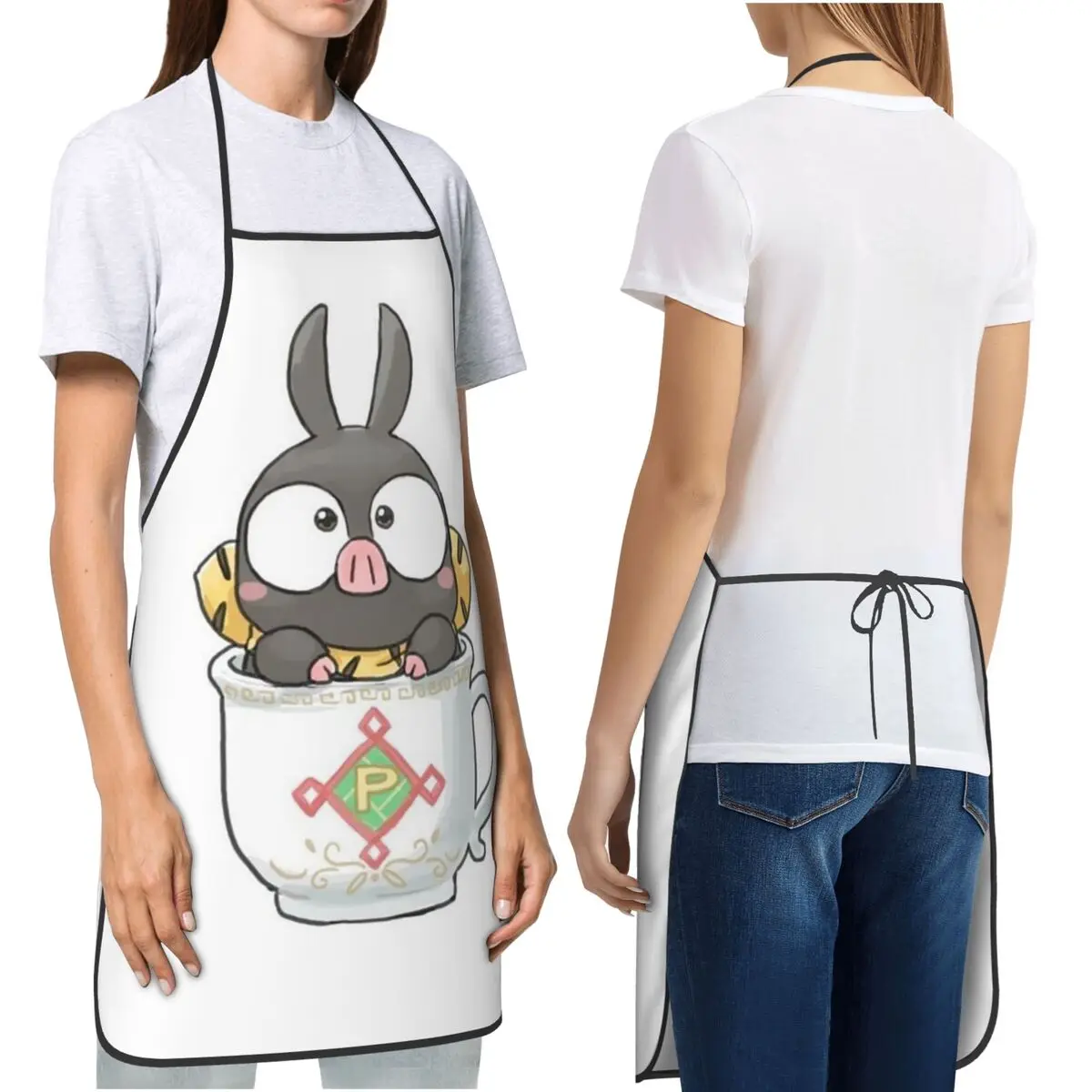 

Ranma 1/2 Saotome Pig Girls P Chan Фартук шеф-повара для приготовления пищи и выпечки Столлер без рукавов Нагрудник для уборки кухни Pinafore