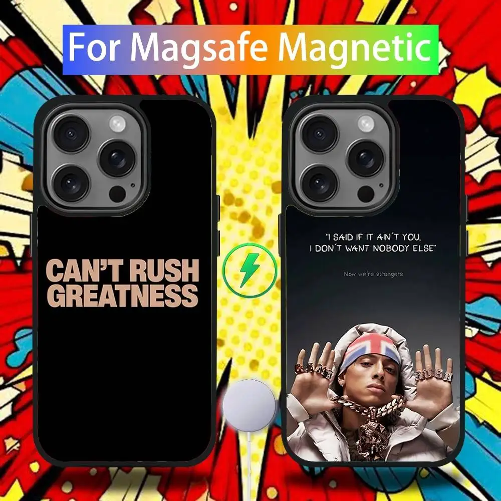 

Can t Rush Greatness C-Central Cee Case For iPhone 16,15,14,13,12,11,Pro,Max,Plus,Mini,SE4,E Magnetic Magsafe Wireless Charging
