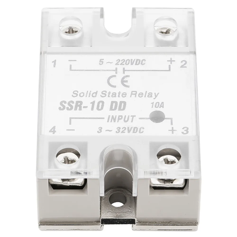 

High Reliability SSR-10 DD Relay 10A DC Control DC SSR-10 Relay 5-220VDC Solid State Relay CNC Machine Tools