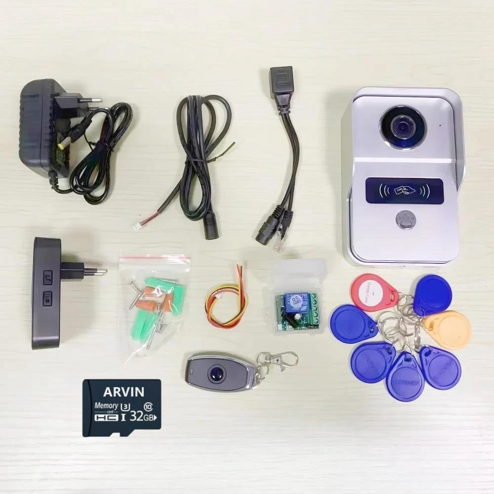 1080P Tuya Smart POE Wireless WIFI Video Intercom Doorbell System Video Entry Phone Security Protection for Home Apartment VIlla