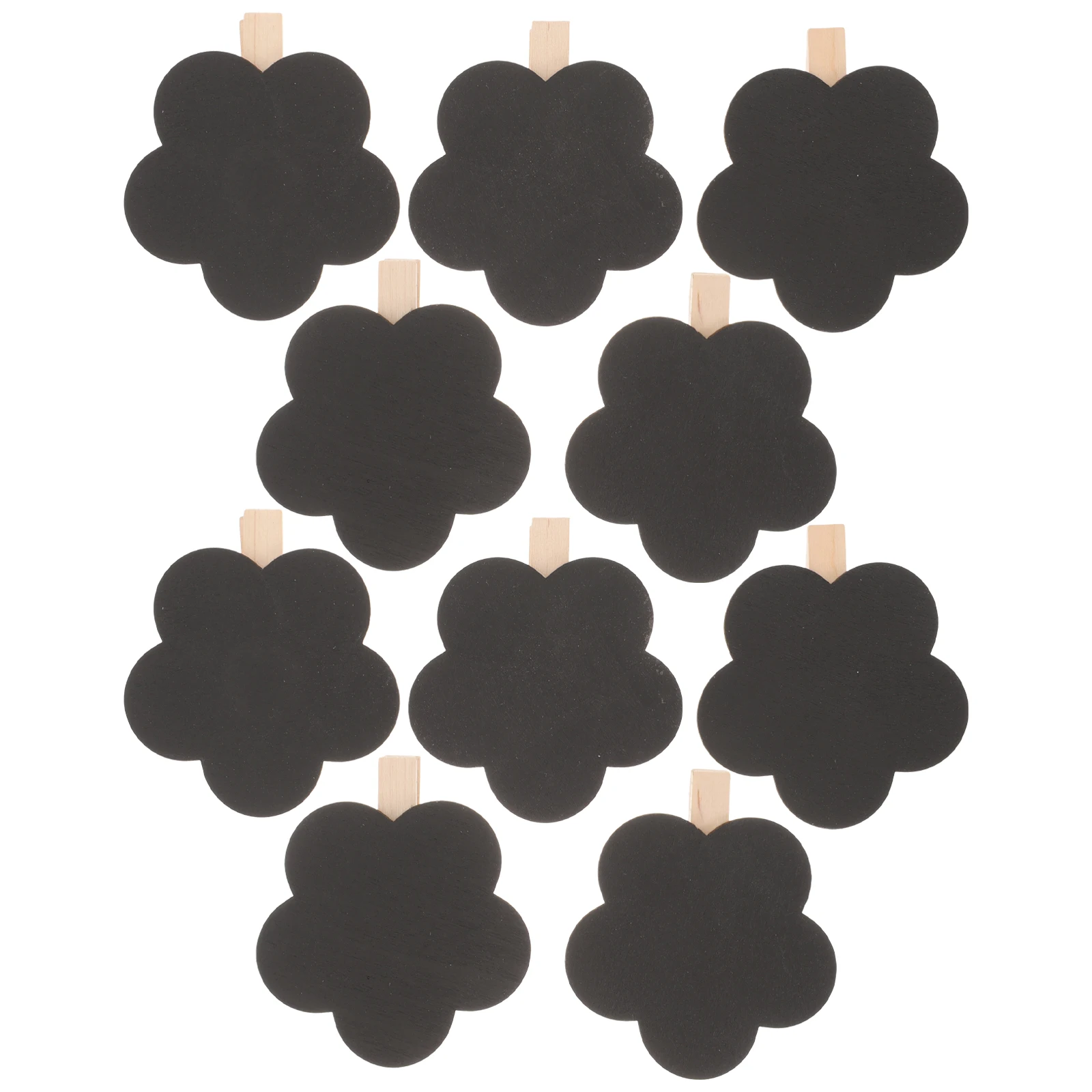 10Pcs Durable Wooden Chalkboard Sign Clips For Home Festivals And Restaurant Information Boards