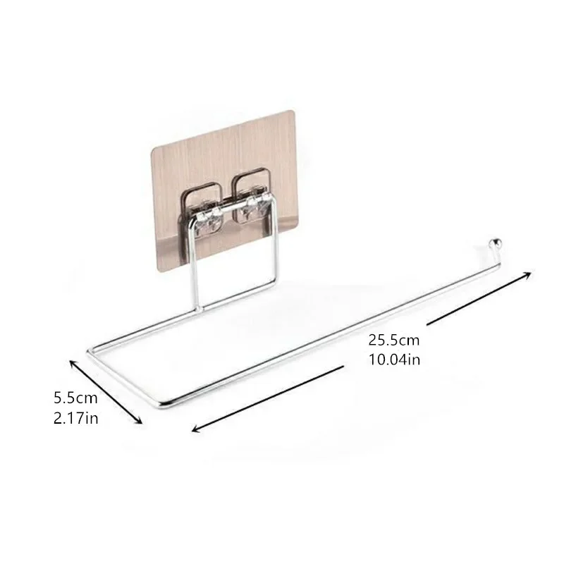 Unter Schrank Handtuch Rolle Papier halter selbst klebende Kleiderbügel Rack Organizer für Küche Bad Regal Bar Haushalts gerät