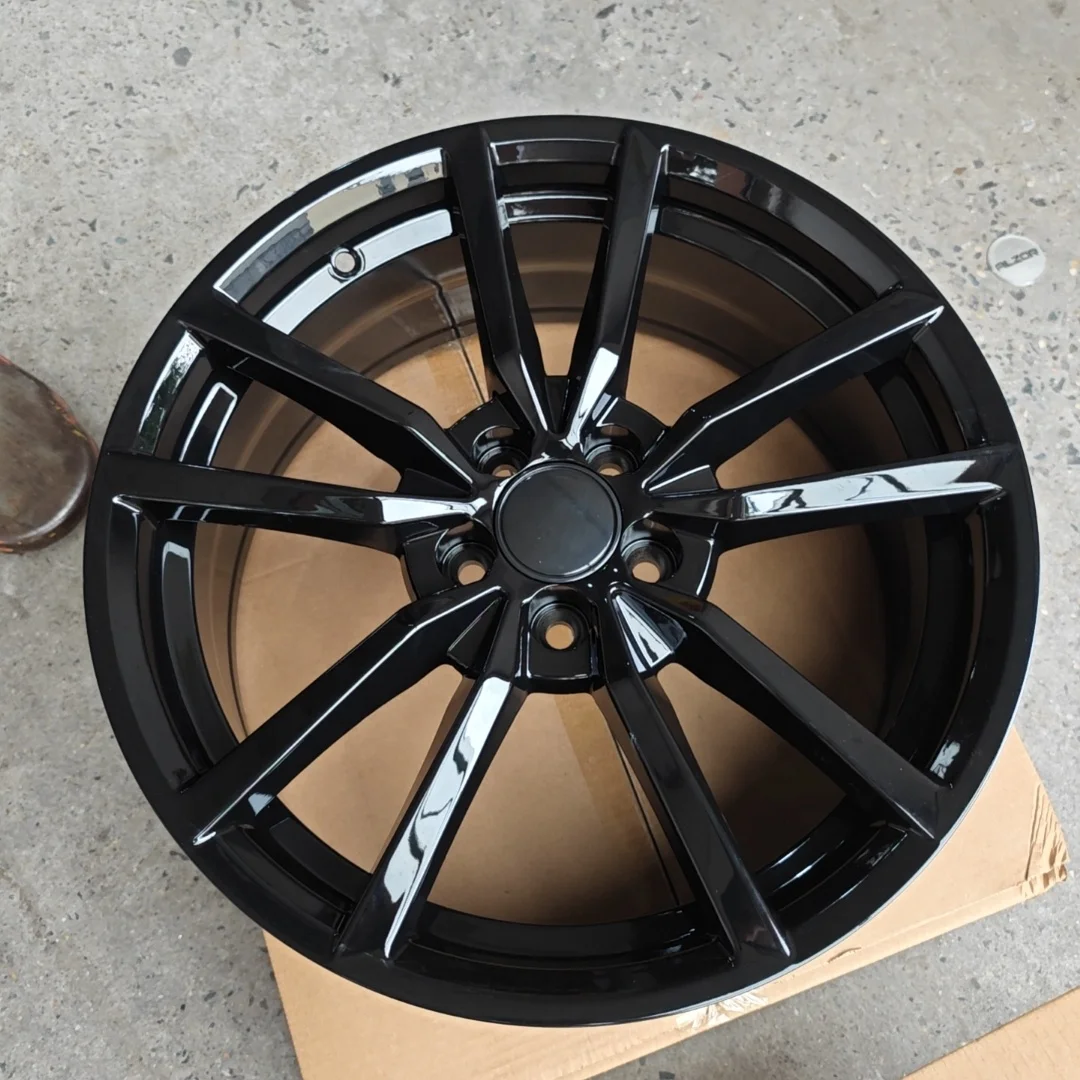 Wholesale price 17 18 19 inch 5-hole black silver 100/112 Muit spoke alloy wheels Volkswagen wheels