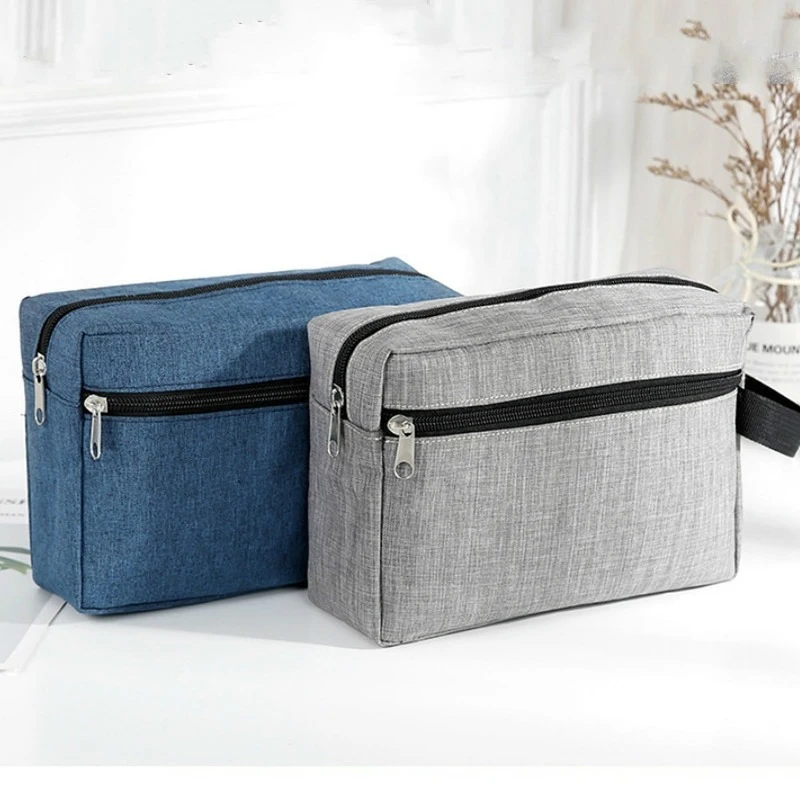 2022 Trendy Storage Cosmetic Bags Waterproof Oxford Cloth Wash Bag Outdoor Travel Toiletries Organize Box Women Men Handbag