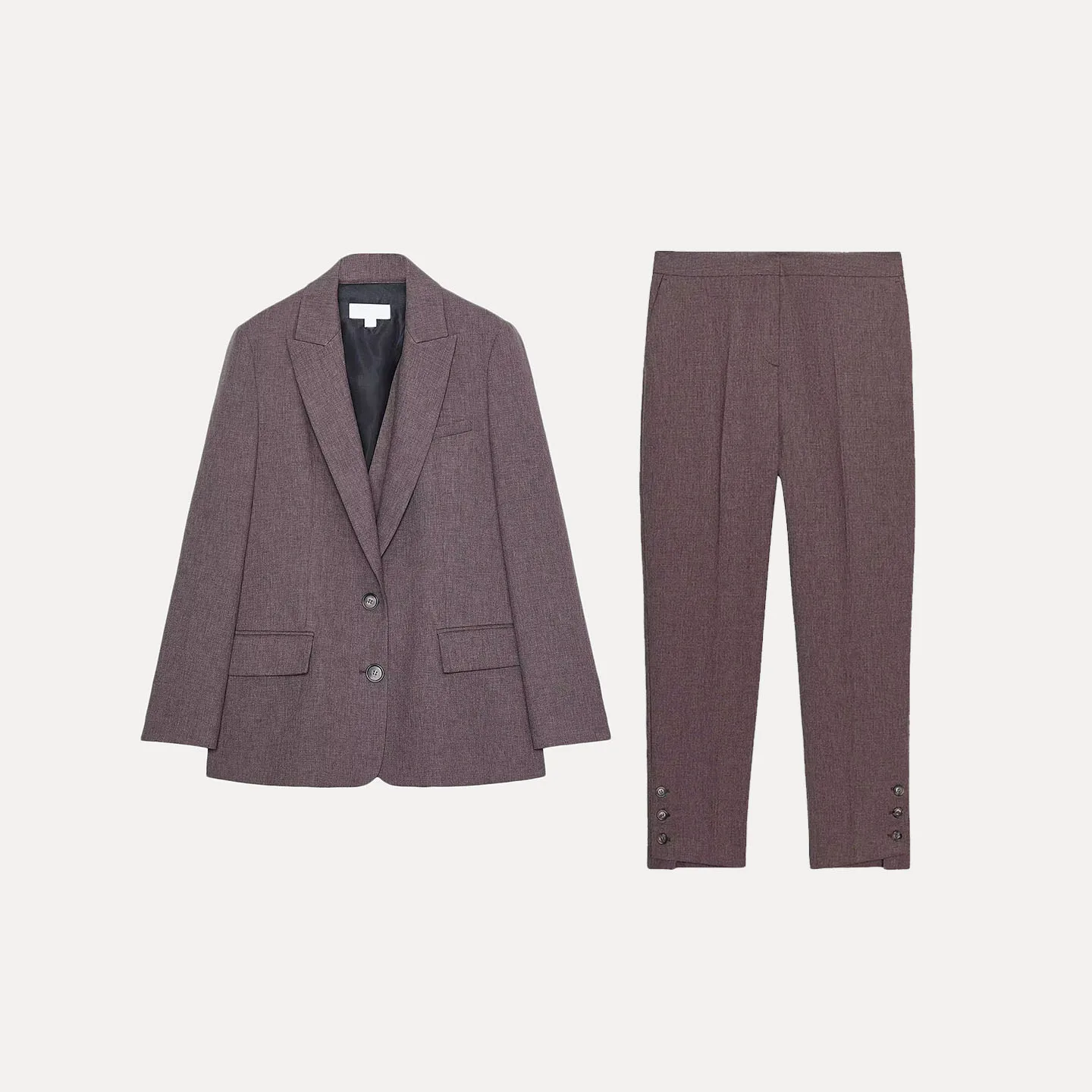 بدلة جايت عصرية بفتحة با للنساء لخريف 2025 Z ماركة طويلة Sve ملابس يومية رفيعة منتظمة صينية