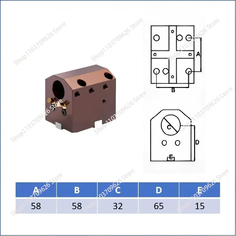 Lathe fixed tool holder boring end face numerical control turning and milling compound turret power headBMT453265 453285 454065