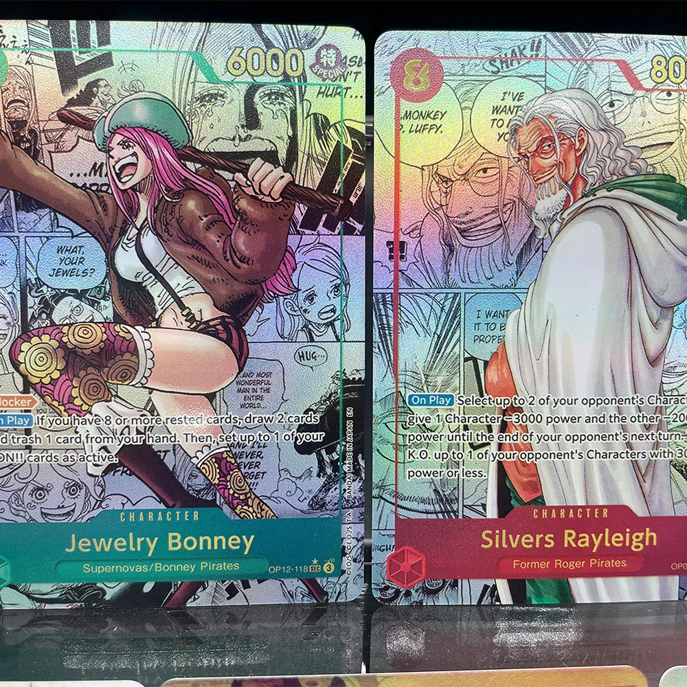 

Anime OPCG Proxy Collection Card Monkey D Luffy English Eb02-061 Manga Art 25Th Op09-118 Gol D Roger Silvers Rayleigh Flash Card
