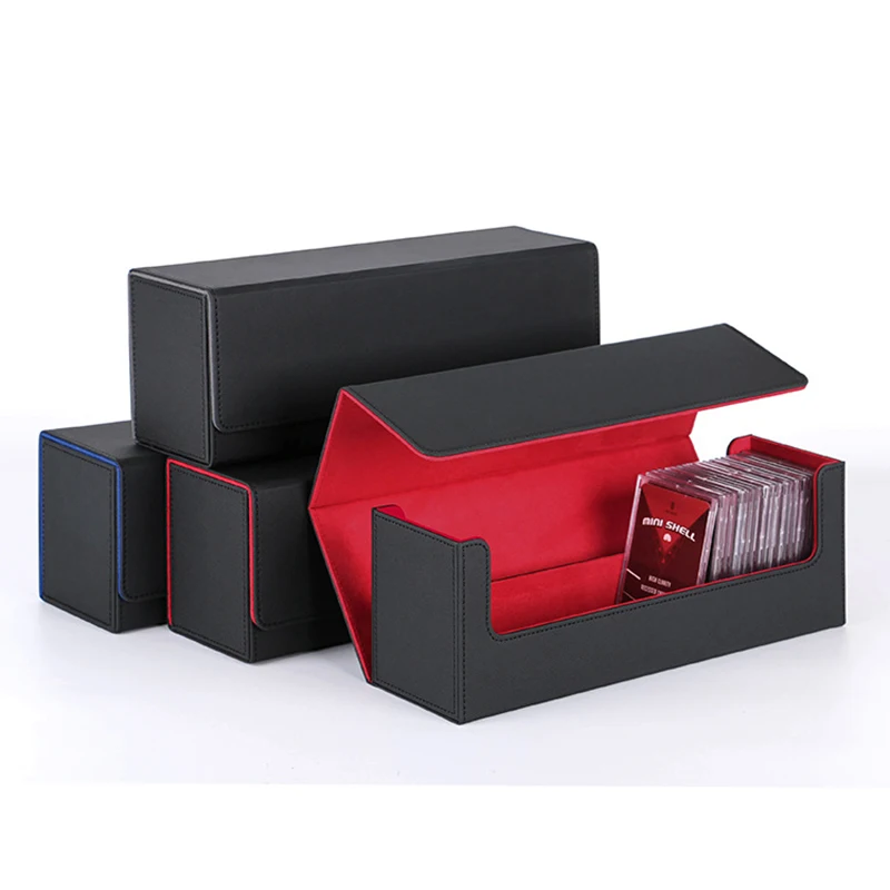 400+ PU Leather Cards Box High Quality Cards Deck Case Container Holder Collection for Board Games TCG CCG MTG YuGiOh