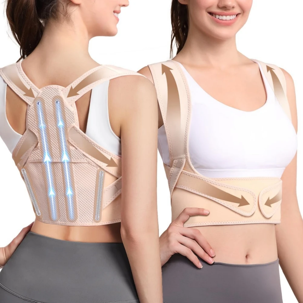 

Back Brace Posture Corrector for Women and Men Shoulder Straightener Adjustable Lightweight Upper Back Brace for Neck Shoulder