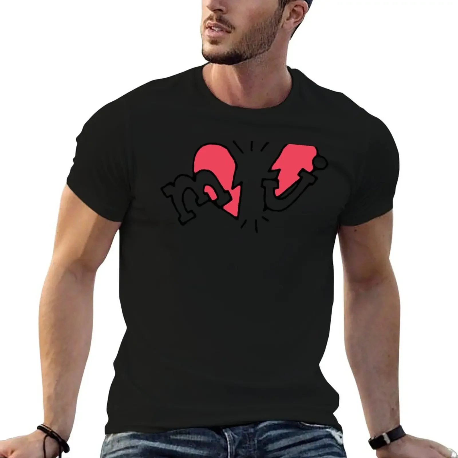 Mom Jeans Merch Momjeans MJ Broken Heart T-Shirt oversizeds sports fans summer tops new edition mens graphic t-shirts anime