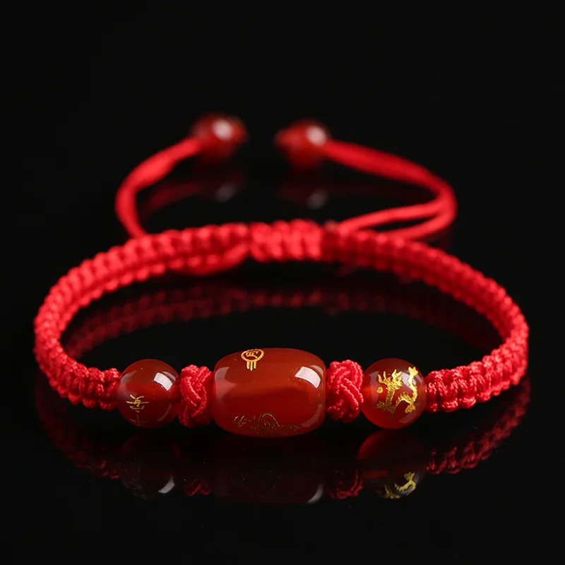 the Year of the Rabbit Chinese the Bracelet the Primitive Year Mouse the Rabbit Dragon the Male and Female Strings Amulet