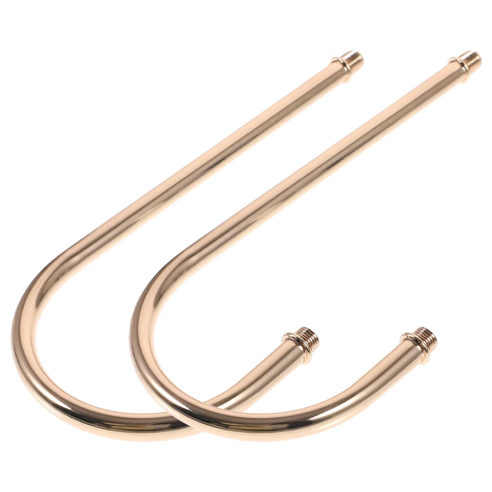 2개 벽등 곡선 파이프 나사형 굽힘 소형 곡선 막대 다중 헤드 샹들리에 DIY 램프 액세서리 조명 기구